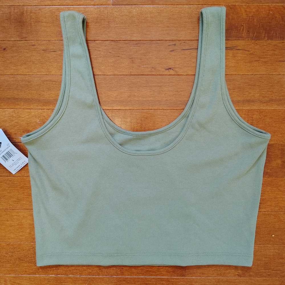 NWT Roxy Born In Paradise Ribbed Crop Top - L - Picture 3 of 5